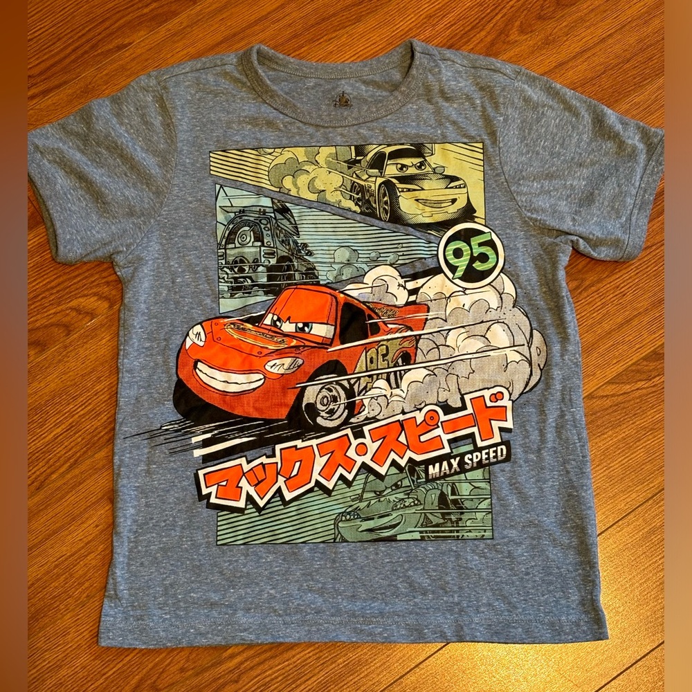 Disney Pixar Cars Lightning McQueen 95 Max Speed,Disneyland Unisex Kid Shirt